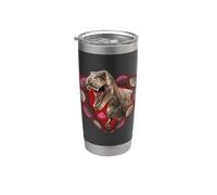 Jurassic World T-Rex Valentine’s Day Vaso térmico de acero inoxidable de doble pared
