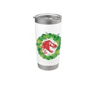 Jurassic World T-Rex Wreath Vaso térmico de acero inoxidable de doble pared