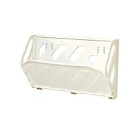 JUSHZ Zapatero Entrada Recibidor Mueble Zapatero Armario para Guardar Zapatos Estrecho Interior Plegable Detrás De La Puerta De Plástico para Montaje En Pared (43x14.8x27.2cm,White)