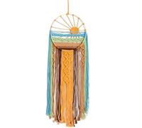 JUSKAQZYI Campanillas de Viento Tapiz De Macramé For Colgar En La Pared, Diseño De Amanecer Y Atardecer, Tapices Bohemios Tejidos A Mano, Decoración De Pared con Sol Colorido(Sunrise)