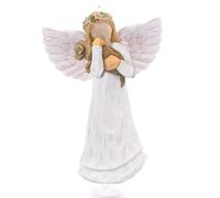 jussming Figura de resina de ángel, estatua de decoración serena para el hogar y el escritorio, símbolo de esperanza y bendición, regalo para seres queridos (4.9 pulgadas de alto)
