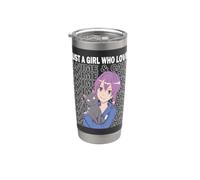 Just a Girl who loves Anime and Cats Vaso térmico de acero inoxidable de doble pared