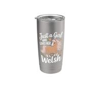 Just a Girl Who Loves Her Welsh Pony Caballo Vaso térmico de acero inoxidable de doble pared