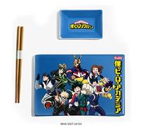 Just Funky My Hero Academia - Juego de Platos de Sushi, vajilla Japonesa Deku