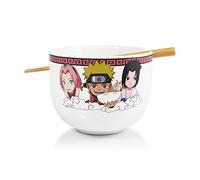 JUST FUNKY Naruto Team Seven - Cuenco para ramen con palillos (470 ml)