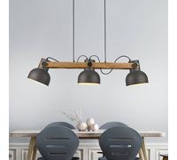 JUST LIGHT. GmbH JUST LIGHT. Cup 2.0 lámpara colgante, 3 luces, negro, metal