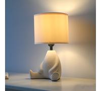 JUST LIGHT. GmbH JUST LIGHT. Lámpara de mesa Ted, cerámica, sentado, beige arena