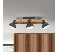 JUST LIGHT. GmbH JUST LIGHT. Plafón Cup 2.0, 3 luces negro, metal