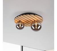 JUST LIGHT. GmbH JUST LIGHT. Plafón Green Stika, redondo, 2 luces, madera