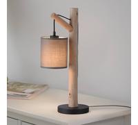 JUST LIGHT. GmbH Lámpara de mesa Tribu verde, papel, madera, altura 53 cm