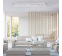 JUST LIGHT. GmbH Plafón LED Sparkle CCT dim acero 100x45cm EC:EPREL:921660