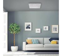 JUST LIGHT. GmbH Plafón LED Sparkle CCT dim acero 45x45cm EC:EPREL:921658