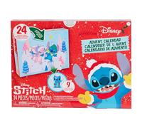 Just Play Calendario de adviento Stitch de Disney, 24 Piezas, Figuras coleccionables de 3,8 cm, Juguetes para niños y niñas a Partir de 5 años