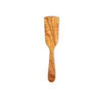 Justa la Fusta Pala Corta de Madera de Olivo | Fabricada a Mano en España | Pala de Chef Resistente y Natural para Servir y para Cualquier Sartén | Propiedades Anti-Bacterianas, Sin Barniz 24,5x5,5cm