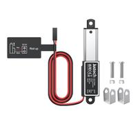 Justech Actuador Lineal 188N 30mm,12V Motor Actuador Lineal,Impermeable IP65,Aleación de Aluminio para Puerta Eléctrica de Gallinero,Mesa de Oficina Elevable