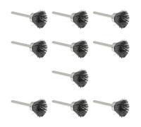 JWQFBC 10 Cepillos de Alambre de Acero para Taladro, Pequeños, para Usar en Herramientas Rotativas, Accesorios para Fregar Pintura Y Superficies, Cepillo
