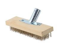 JWQFBC Escoba de Alambre Cepillo de Alambre Limpieza de Alambre Metálico Cepillos para Rayar Barbacoa Piscina Garaje Patio Cepillo de Hormigón, 20 cm con adaptador