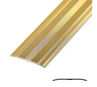 JXNVHJ Perfil De Transición/Tapajuntas Suelo - Ancho: 6cm Tira De Transición Tira De Borde De Umbral, Varios Tamaños Disponibles(Gold,130cm)
