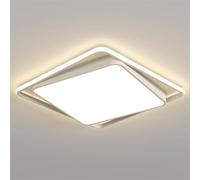 JXYDJH Lámpara Techo Moderna Y Sencilla Color Blanco Con Luz Lateral, Montaje
