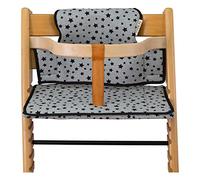 JYOKO Kids Cojín para Trona Compatible con Stokke Tripp Trapp (Black Star)