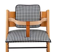 JYOKO Kids Cojín para Trona Compatible con Stokke Tripp Trapp, Elaborado con Algodón (Vichy, Set 3 Cojines Evolutivos para Trona)