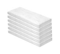 Jyvex 6 esponjas de cerámica 300 x 100 x 13 mm para chimenea de bioetanol | Fibra de cerámica de algodón combustible etanol chimenea accesorios para quemador estufa interior recortable