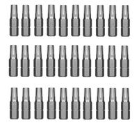 Jyvex Punta T30 Torx, 30 unidades Torx T30, acero S2, longitud: 25 mm