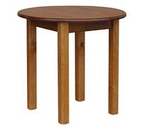 k koma Mesa de comedor redonda de pino macizo, 70 cm de diámetro, color | Requiere montaje. Incluye accesorios e instrucciones (idioma español no garantizado). Altura de la mesa: 75 cm. Grosor de la