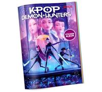 Bizak Álbum oficial de pegatinas K-POP Demon Hunters – Pack inicial + 2 sobres – 32 páginas