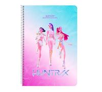 Safta Cuaderno folio K-POP Demon Hunters 80 hojas, tapas duras, 21.5x1x31 cm