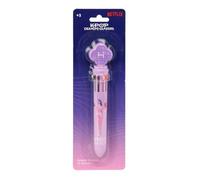 K-POP Demon Hunters - STATIONERY - Display de Bolígrafo Retráctil 10 Colores, Estuche Regalo y Metálico, Plumier, Ideal para Niños, Cómodo y Versátil, 7x22 cm