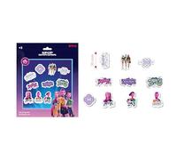 K-POP Demon Hunters - STATIONERY - Set de 10 Gomas de Borrar, Material Escolar, Ideal para Niños, Cómodo y Versátil, Resistencia, 25x30 cm