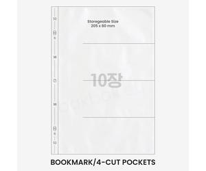 K-Pop Supply - Refill Sheets for Binder A4 BIG (Various Types) - Bookmark/4-Cut Pockets