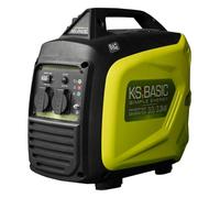 K&S BASIC 33i S Generador Electrico Gasolina 3000 W Generador Inverter Silencioso Portátil de Emergencia, bobinado 100% de cobre, 230V Ligero Salidas USB/AC/DC,68 dB para Camping Autocaravan Apagon