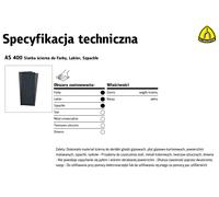 K.siatka ?cierna as400 gr. 60 /50szt. 115mm x 280mm