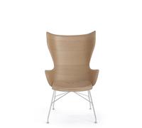 K/Wood Sillón Cromo/ Madera de Fresno Claro