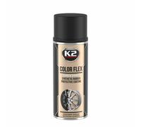 K2 pintura vinilo líquido spray negro color flex 400 ml, pintura flex