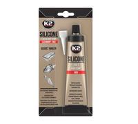 K2 Silicona de Juntas Motor - Sellador de Silicona para Automoción - Alta Temperatura hasta 350° С - Color Rojo - B2400 Tubo 85g