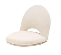 K5d1P9m7 Silla Tipo puf Sofá Individual Tatami Lazy con Respaldo, cojín de Suelo for Ventana salediza y balcón(Blanco,Pequeño)