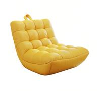 K5d1P9m7 Silla Tipo puf Sofá Lazy, Silla reclinable for Dormitorio y balcón, Asiento Individual de Tatami(Yellow)
