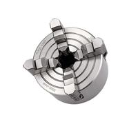 K72-100 Portabrocas de desplazamiento manual independiente de 4 mordazas de 100 mm for mini torno mecánico - Acero endurecido duradero for carpintería