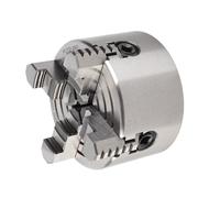 K72-80 Mandril de Torno de 4 Mordazas Independiente y Reversible de 3" 80mm para Máquina de Torno con Llave Hexagonal y Tornillos