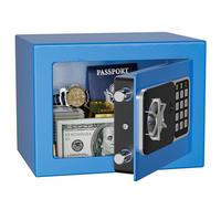 KABISAFE Caja fuerte digital de 6,8 l, caja fuerte pequeña para el hogar, caja de seguridad electrónica, caja fuerte de pared para oficina en casa, con 2 llaves