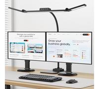 KableRika Lámpara Escritorio LED, 24W Flexo Escritorio con Base, Luz de Arquitecto Regulable, luz monitor con Temporizador, 1500 lúmenes para Leer, Estudiar y Oficina en el Hogar