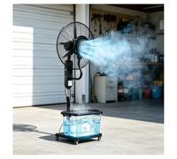 KaBuea Ventilador Nebulizador Comercial, Depósito De Gran Capacidad 42 L