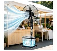 KaBuea Ventilador Nebulizador Exterior, 42L, 10H De Funcionamiento Continuo