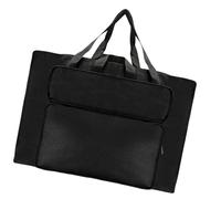 KACCDE Bolsa portátil para pintura de acuarela, tablero de dibujo, bolsa de almacenamiento, pequeña carpeta de arte con asa para obras de arte y lienzo, Black