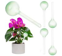 KADAX: Bolas de riego de 400 ml para plantas, juego de 4 unidades, sistema de riego automático para plantas, riego automático para plantas en macetas, bolas de riego de plástico (verde)