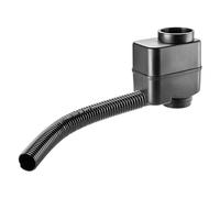 KADAX Colector de agua de lluvia para jardín, contenedor de agua de lluvia para montaje fácil y rápido, depósito de agua de lluvia, ladrón de plástico (negro)