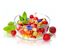 KADAX Cuenco de cristal, ensaladera, cuenco redondo de cristal, 19 cm de diámetro, cuenco profundo para frutas, ensalada, dulces, tazón de fruta apilable, ensaladera, gran ensaladera, decoración de